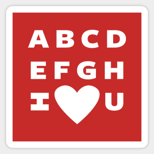 Alphabet of Love Sticker